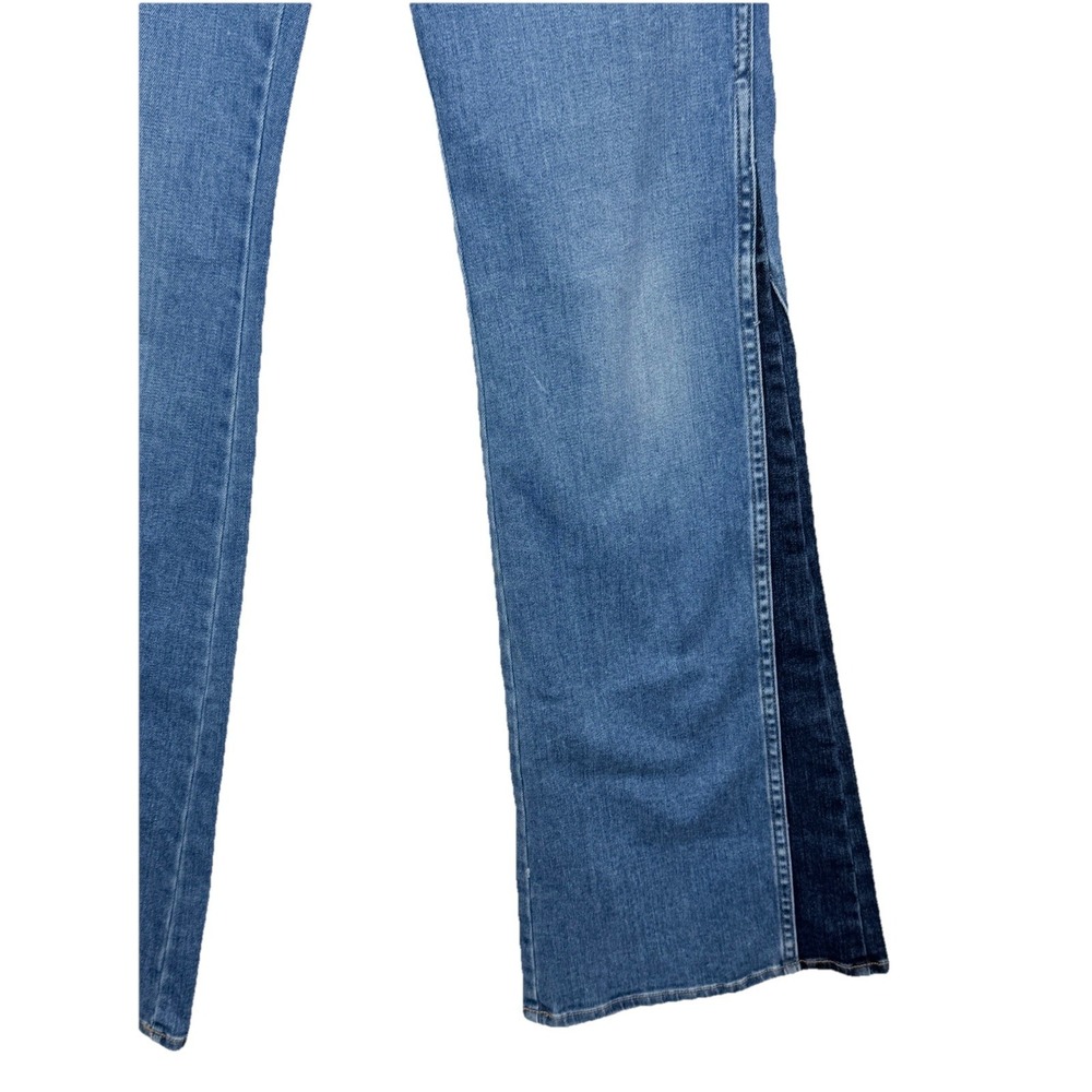 Veronica Beard Kiley High Rise Wide Leg Button Fly Jeans in Two Tone Size 26x34 - Picture 6 of 13